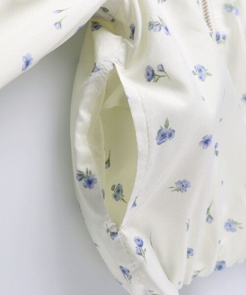 BRANSHES（ブランシェス）の「肩フリルシャーリングジャケット（その他アウター・キッズ・ネイビー/アイボリー・150/140/130/110/100/120）」の12枚目の写真