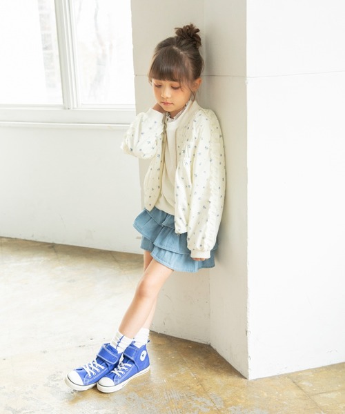 BRANSHES（ブランシェス）の「肩フリルシャーリングジャケット（その他アウター・キッズ・ネイビー/アイボリー・150/140/130/110/100/120）」の15枚目の写真