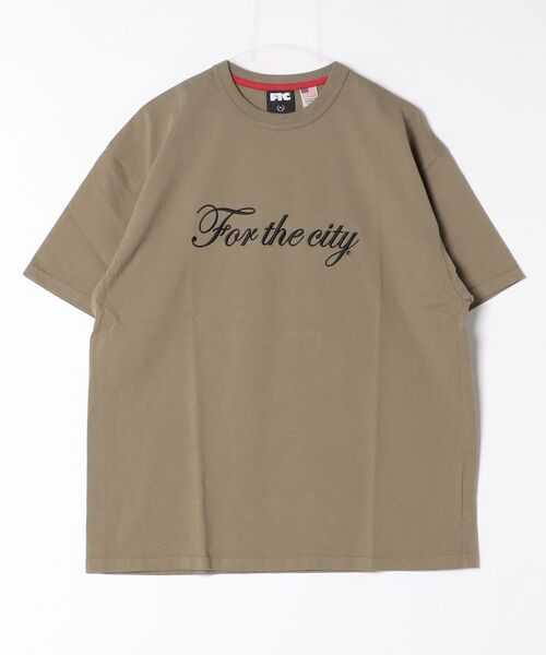 FTC（エフティーシー）の「SCRIPT LOGO TEE（Tシャツ/カットソー・メンズ・オリーブ/ブラック/ホワイト/グレー・LARGE/X-LARGE/MEDIUM）」の4枚目の写真