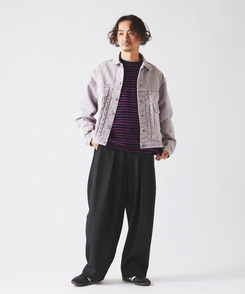 GUILTY PARTS ダブルプリーツ スラックス dorumeuil ダブルプリーツ ヒールカット スラックス（スラックス）｜JOURNAL