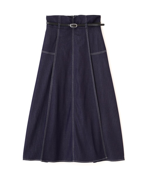 JILL by JILL STUART(ジルバイジルスチュアート)の「ベルト付き配色ステッチフレアスカート(スカート・レディース・グレー/ネイビー/ブラウン系その他・MEDIUM/SMALL)」の21枚目の写真