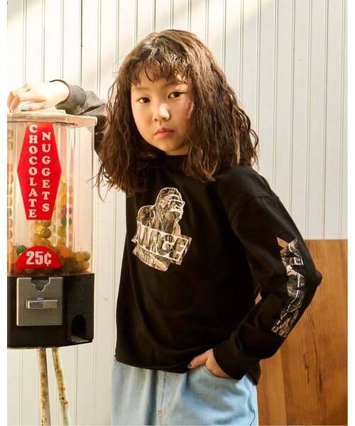 XLARGE KIDS（エクストララージキッズ）の「ツリーカモOG 長袖Tシャツ（Tシャツ/カットソー・キッズ・ホワイト/ブラック・130cm/90cm/110cm/100cm/120cm/80ｃｍ/140cm）」の8枚目の写真