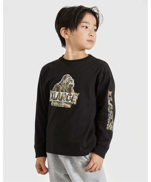 XLARGE KIDS（エクストララージキッズ）の「ツリーカモOG 長袖Tシャツ（Tシャツ/カットソー・キッズ・ホワイト/ブラック・130cm/90cm/110cm/100cm/120cm/80ｃｍ/140cm）」の11枚目の写真