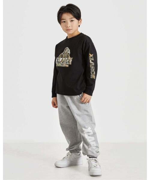XLARGE KIDS（エクストララージキッズ）の「ツリーカモOG 長袖Tシャツ（Tシャツ/カットソー・キッズ・ホワイト/ブラック・130cm/90cm/110cm/100cm/120cm/80ｃｍ/140cm）」の3枚目の写真