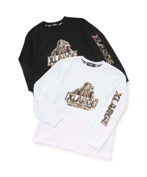 XLARGE KIDS（エクストララージキッズ）の「ツリーカモOG 長袖Tシャツ（Tシャツ/カットソー・キッズ・ホワイト/ブラック・130cm/90cm/110cm/100cm/120cm/80ｃｍ/140cm）」の5枚目の写真