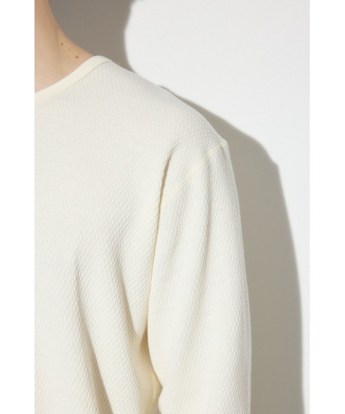 AZUL by moussy(アズールバイマウジー)の「ソフトワッフルトップス(Tシャツ/カットソー・メンズ・アイボリー/ブラック/グレー・SMALL/MEDIUM/LARGE)」の17枚目の写真