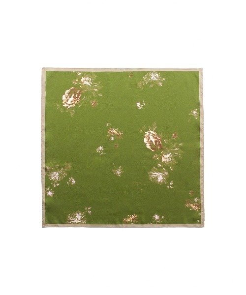 SNIDEL(スナイデル)の「グレージングフラワースカーフ(バンダナ/スカーフ・レディース・ドット/カーキ/アイボリー・F)」の2枚目の写真