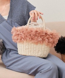 T・S・L | チュールフリルカゴバッグ【詳細動画あり】(かごバッグ)