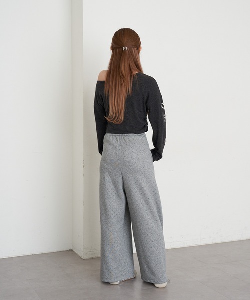 RAY CASSIN（レイカズン）の「ドットスウェットパンツ（スウェットパンツ・レディース・ブラック/グレー・FREE）」の14枚目の写真