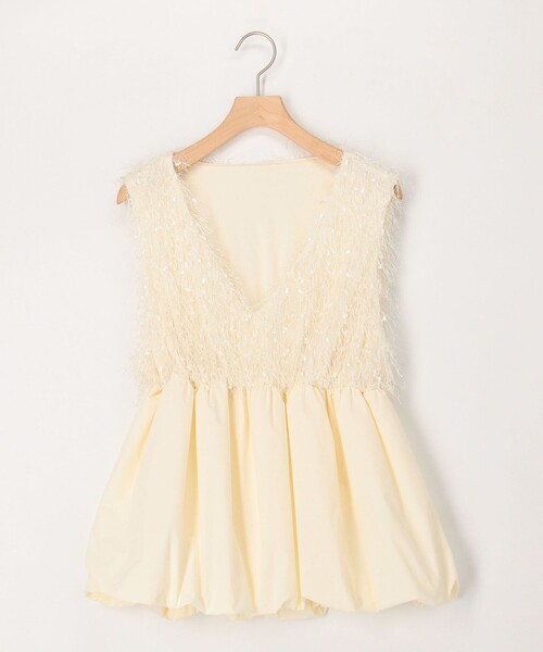 MICO COULIER（ミコクリエ）の「フラッグヤーンインレイベスト（シャツ/ブラウス・レディース・キナリ/グレー・38）」の15枚目の写真