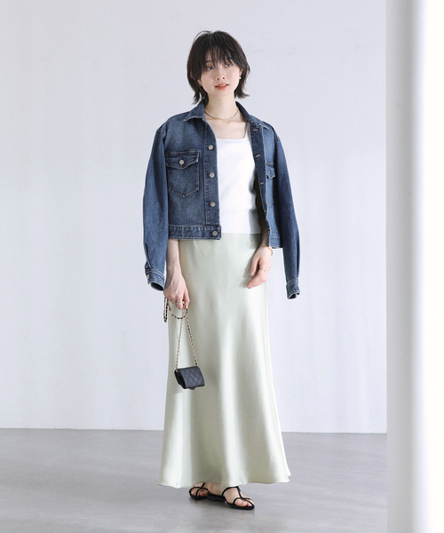 La TOTALITE（ラトータリテ）の「【洗える】Healthy Denim /ヘルシーデニム　Dates（デニムジャケット・レディース・ブルー系その他・FREE）」の2枚目の写真