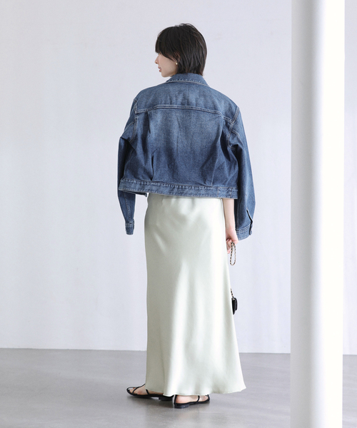 La TOTALITE（ラトータリテ）の「【洗える】Healthy Denim /ヘルシーデニム　Dates（デニムジャケット・レディース・ブルー系その他・FREE）」の4枚目の写真