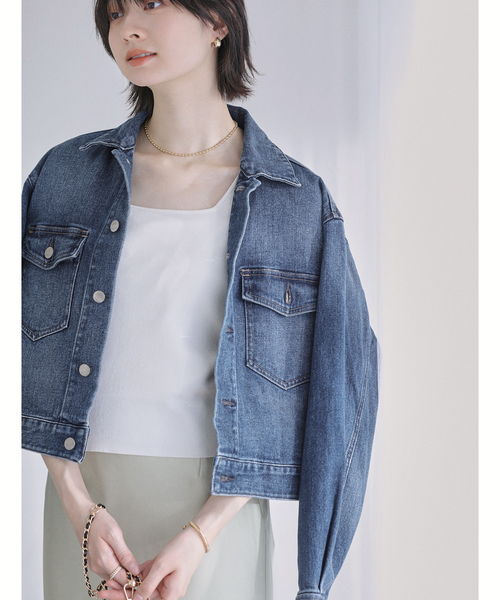 La TOTALITE（ラトータリテ）の「【洗える】Healthy Denim /ヘルシーデニム　Dates（デニムジャケット・レディース・ブルー系その他・FREE）」の5枚目の写真