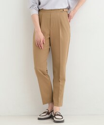 SHOO・LA・RUE | 【洗濯機可/S-LL】ベルト風デザインがアクセント きれい見えテーパードパンツ(その他パンツ)