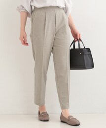 SHOO・LA・RUE | 【洗濯機可/S-LL】ベルト風デザインがアクセント きれい見えテーパードパンツ(その他パンツ)