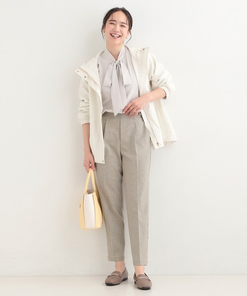 SHOO・LA・RUE(シューラルー)の「【洗濯機可/S-LL】ベルト風デザインがアクセント きれい見えテーパードパンツ(その他パンツ・レディース・ベージュ系その他4/キャメル/ナチュラル/ブラック・04/03/02/01)」の15枚目の写真