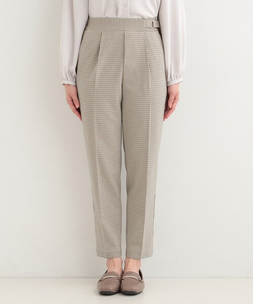 SHOO・LA・RUE(シューラルー)の「【洗濯機可/S-LL】ベルト風デザインがアクセント きれい見えテーパードパンツ(その他パンツ・レディース・ベージュ系その他4/キャメル/ナチュラル/ブラック・04/03/02/01)」の13枚目の写真