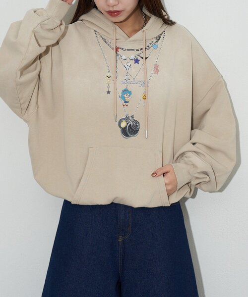 RePRODUCTION LABEL（リプロダクションレーベル）の「【RePRODUCTION LABEL / リプロダクションレーベル】スウェットフーディー（パーカー・レディース・ベージュ/サックスブルー・FREE）」の21枚目の写真