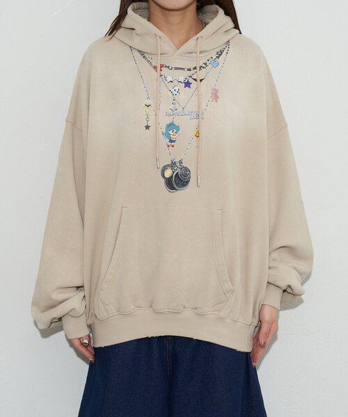 RePRODUCTION LABEL（リプロダクションレーベル）の「【RePRODUCTION LABEL / リプロダクションレーベル】スウェットフーディー（パーカー・レディース・ベージュ/サックスブルー・FREE）」の16枚目の写真