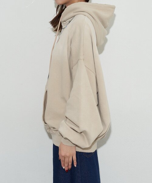 RePRODUCTION LABEL（リプロダクションレーベル）の「【RePRODUCTION LABEL / リプロダクションレーベル】スウェットフーディー（パーカー・レディース・ベージュ/サックスブルー・FREE）」の17枚目の写真