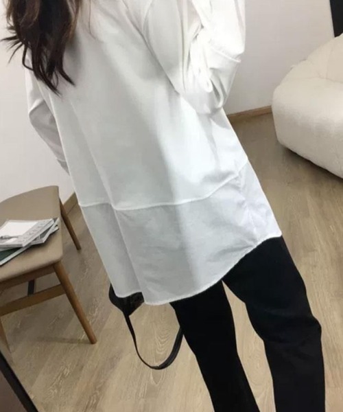Flugge（フラッジー）の「シャツドッキングカットソー（Tシャツ/カットソー・レディース・ホワイト・LARGE/MEDIUM）」の3枚目の写真