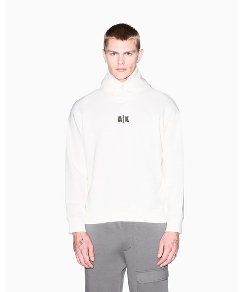 ARMANI EXCHANGE(アルマーニエクスチェンジ)の「【A|X アルマーニ エクスチェンジ】AXロゴ フーデッドスウェットプルオーバー(EC限定カラー含)(スウェット・メンズ・ホワイト/ダークネイビー・X-LARGE/SMALL/MEDIUM/LARGE/XX-LARGE/X-SMALL)」の9枚目の写真