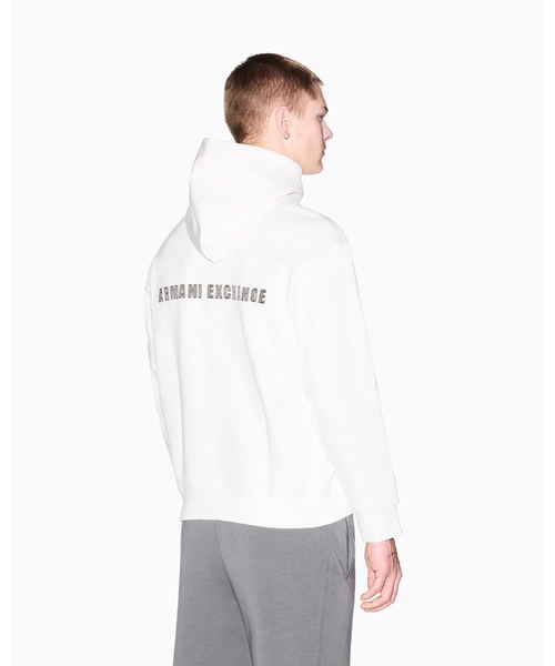 ARMANI EXCHANGE(アルマーニエクスチェンジ)の「【A|X アルマーニ エクスチェンジ】AXロゴ フーデッドスウェットプルオーバー(EC限定カラー含)(スウェット・メンズ・ホワイト/ダークネイビー・X-LARGE/SMALL/MEDIUM/LARGE/XX-LARGE/X-SMALL)」の10枚目の写真