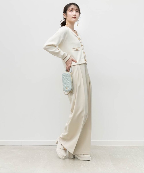 RANDA(ランダ)の「ラインレースタックワイドパンツ(その他パンツ・レディース・グレー/クリーム/ベージュ・1/0)」の17枚目の写真