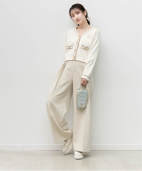 RANDA(ランダ)の「ラインレースタックワイドパンツ(その他パンツ・レディース・グレー/クリーム/ベージュ・1/0)」の21枚目の写真