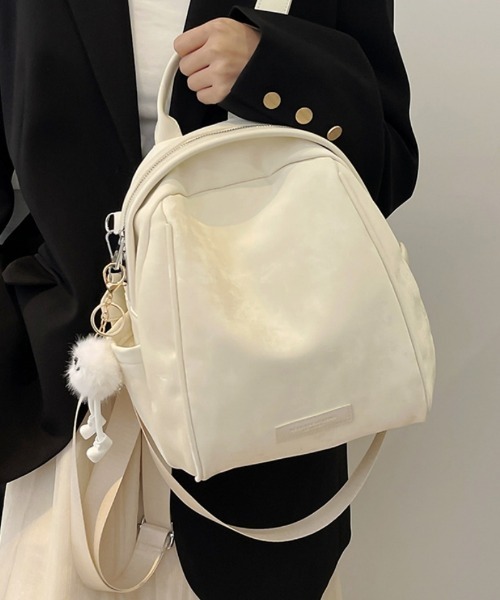 Ritzy（リッツィー）の「２WAYリュックサック ショルダーバッグ（バックパック/リュック・レディース・ブラック/ホワイト/シルバー・FREE）」の7枚目の写真