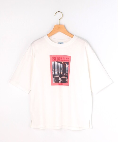 組曲(クミキョク)の「チャットフォト Tシャツ(Tシャツ/カットソー・レディース・ホワイト系/ピンク系・3/2)」の10枚目の写真