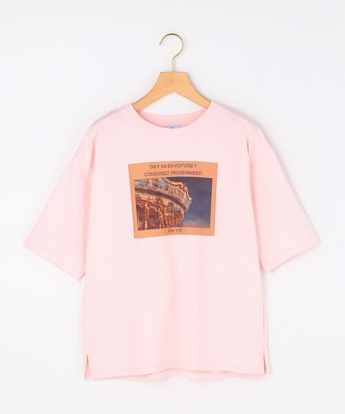 組曲(クミキョク)の「チャットフォト Tシャツ(Tシャツ/カットソー・レディース・ホワイト系/ピンク系・3/2)」の11枚目の写真