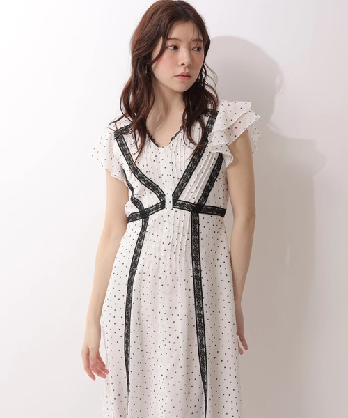 Rirandture（リランドチュール）の「ピンタックレースワンピース（ワンピース・レディース・ドット・2/1）」の7枚目の写真