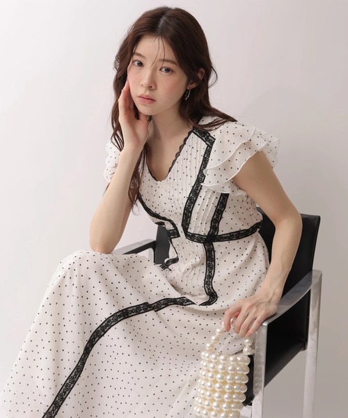 Rirandture（リランドチュール）の「ピンタックレースワンピース（ワンピース・レディース・ドット・2/1）」の12枚目の写真