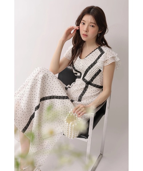 Rirandture（リランドチュール）の「ピンタックレースワンピース（ワンピース・レディース・ドット・2/1）」の11枚目の写真