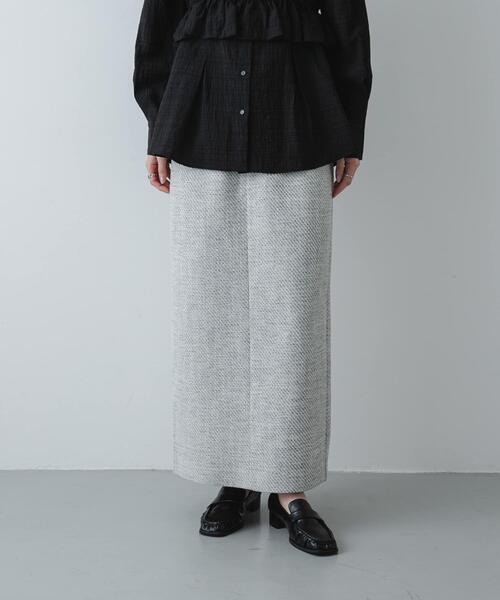SENSE OF PLACE by URBAN RESEARCH（センスオブプレイスバイアーバンリサーチ）の「ツイードアイラインスカート（スカート・レディース・ホワイト系その他/ブラック系その他・SMALL/MEDIUM）」の3枚目の写真