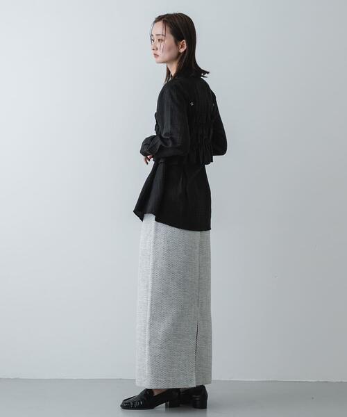SENSE OF PLACE by URBAN RESEARCH（センスオブプレイスバイアーバンリサーチ）の「ツイードアイラインスカート（スカート・レディース・ホワイト系その他/ブラック系その他・SMALL/MEDIUM）」の6枚目の写真