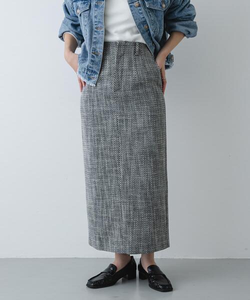 SENSE OF PLACE by URBAN RESEARCH（センスオブプレイスバイアーバンリサーチ）の「ツイードアイラインスカート（スカート・レディース・ホワイト系その他/ブラック系その他・SMALL/MEDIUM）」の12枚目の写真