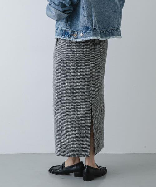 SENSE OF PLACE by URBAN RESEARCH（センスオブプレイスバイアーバンリサーチ）の「ツイードアイラインスカート（スカート・レディース・ホワイト系その他/ブラック系その他・SMALL/MEDIUM）」の13枚目の写真