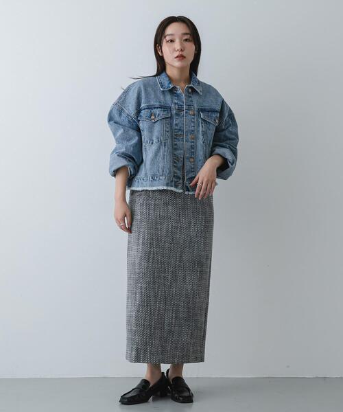 SENSE OF PLACE by URBAN RESEARCH（センスオブプレイスバイアーバンリサーチ）の「ツイードアイラインスカート（スカート・レディース・ホワイト系その他/ブラック系その他・SMALL/MEDIUM）」の14枚目の写真