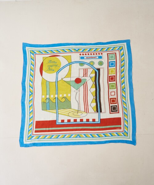 manipuri(マニプリ)の「【manipuri/マニプリ】カクテル コットンシルクストール 120×120 インド製(ストール/ショール・レディース・ライトブルー・フリー)」の13枚目の写真