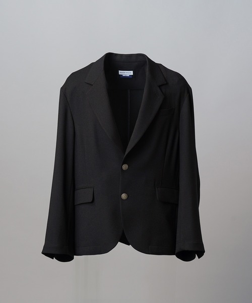 MAISON SPECIAL(メゾンスペシャル)の「《UNISEX》Slab Rayon Relax-Over 2B Tailored Jacket/スラブレーヨンリラックスオーバー2Bテーラードジャケット【MAISON SPECIAL/メゾンスペシャル】■セットアップ対応■(テーラードジャケット・メンズ・グレイッシュベージュ/ブラック/グレー/ネイビー・2/1/0)」の17枚目の写真