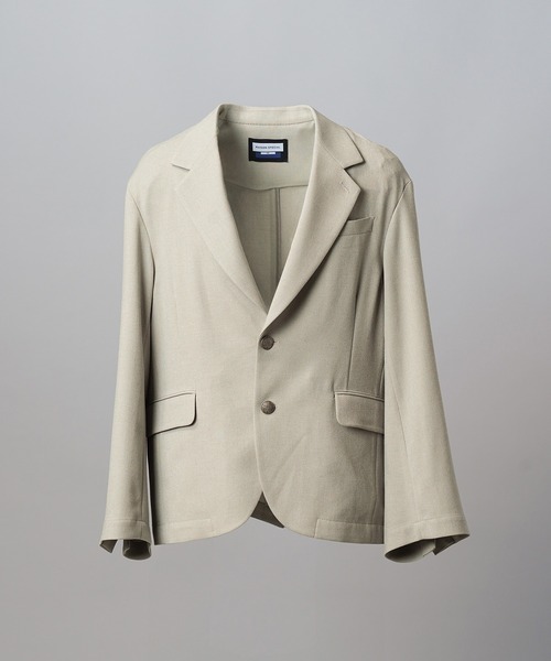 MAISON SPECIAL(メゾンスペシャル)の「《UNISEX》Slab Rayon Relax-Over 2B Tailored Jacket/スラブレーヨンリラックスオーバー2Bテーラードジャケット【MAISON SPECIAL/メゾンスペシャル】■セットアップ対応■(テーラードジャケット・メンズ・グレイッシュベージュ/ブラック/グレー/ネイビー・2/1/0)」の18枚目の写真