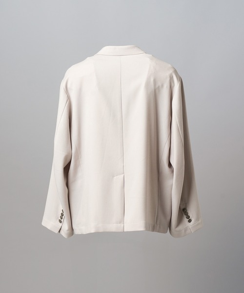 MAISON SPECIAL(メゾンスペシャル)の「《UNISEX》Slab Rayon Relax-Over 2B Tailored Jacket/スラブレーヨンリラックスオーバー2Bテーラードジャケット【MAISON SPECIAL/メゾンスペシャル】■セットアップ対応■(テーラードジャケット・メンズ・グレイッシュベージュ/ブラック/グレー/ネイビー・2/1/0)」の21枚目の写真