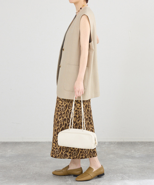 IENA（イエナ）の「《セットアップ対応/》ウォッシャブル シャークツイード ジレ（ベスト・レディース・ブラウン/ベージュ・FREE）」の17枚目の写真