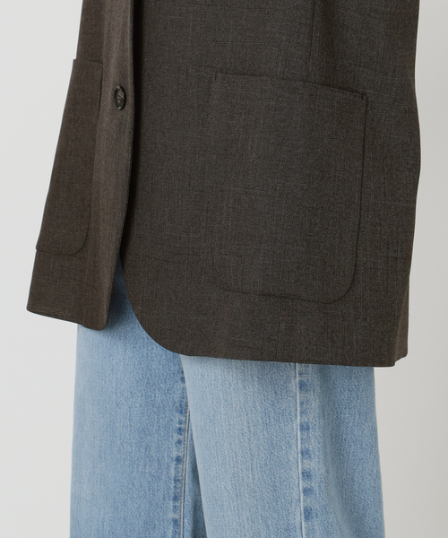 IENA（イエナ）の「《セットアップ対応/》ウォッシャブル シャークツイード ジレ（ベスト・レディース・ブラウン/ベージュ・FREE）」の11枚目の写真