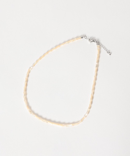 mysty woman（ミスティウーマン）の「シェルパーツネックレス 665845（ネックレス・レディース・ホワイト系・FREE）」の5枚目の写真