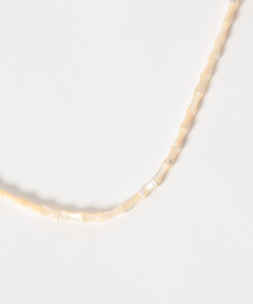 mysty woman（ミスティウーマン）の「シェルパーツネックレス 665845（ネックレス・レディース・ホワイト系・FREE）」の7枚目の写真