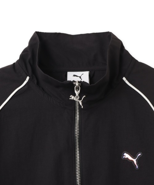 PUMA(プーマ)の「PUMA T7 BALLOON SLEEVE PIPING RELAXED WOVEN TRACK JACKET / プーマ T7 バルーン スリーブ パイピング リラックス トラック ジャケット(ナイロンジャケット・レディース・ブラウン/ブラック・S/M/L)」の3枚目の写真