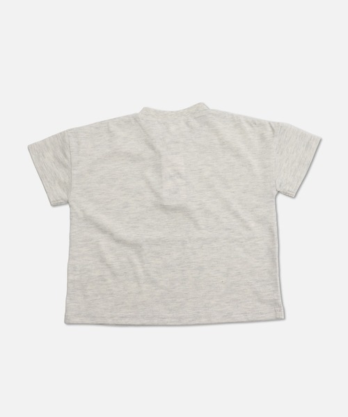 chil2(チルツー)の「ヘンリーネック 半袖Tシャツ(Tシャツ/カットソー・キッズ・ワインレッド/グレイッシュブルー/オートミール/ブラック・120cm/110cm/100cm/150cm/140cm/130cm)」の6枚目の写真